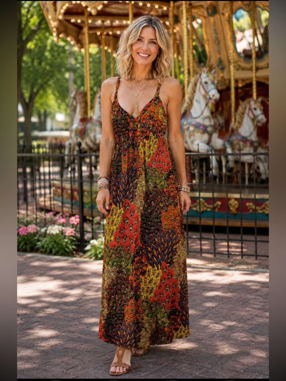 Moa Moa Vibrant Patterned Dress
